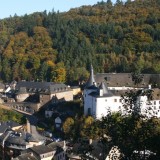 Clervaux vista della città in Lussemburgo