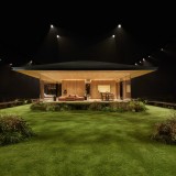 Casa prefabricada de madera Drophaus en el Jardin d'Acclimatation, París, Francia.