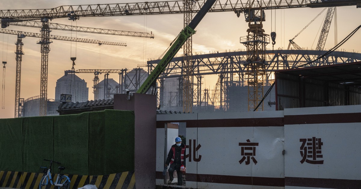 Decline in real estate investment in China is exacerbated by weak