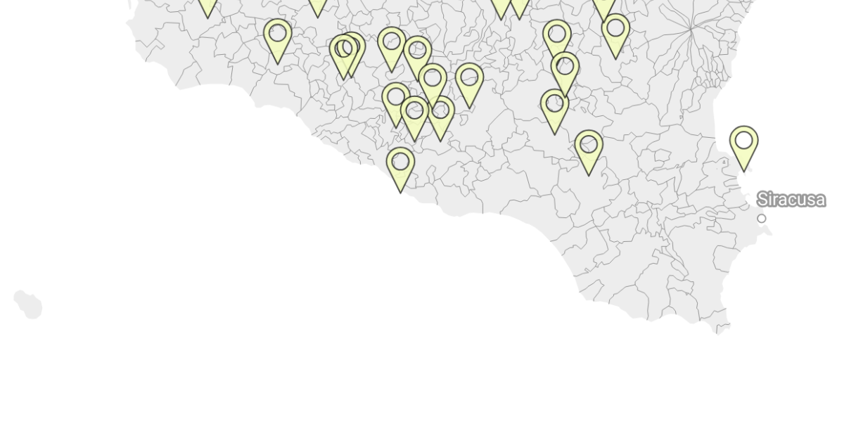 Map Of 1 Euro Houses In Sicily 2026 Idealista News 6i5a2 Map Of Villages With 1 Houses In Sicily 