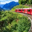 Tren în munți