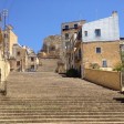 La scalinata che conduce al Duomo di Naro