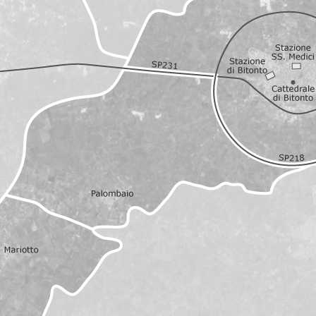 Mappa di Bitonto, Bari: comuni con annunci di case in vendita ...