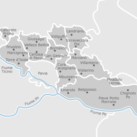 Mappa interattiva delle aree di interesse per selezionare la regione dove vuoi effettuare la ricerca